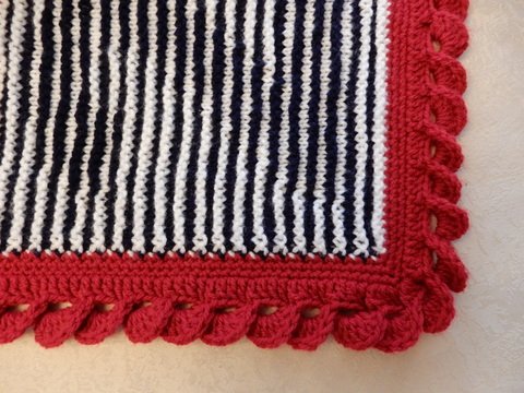 Häkelbordüre Wellenmuster