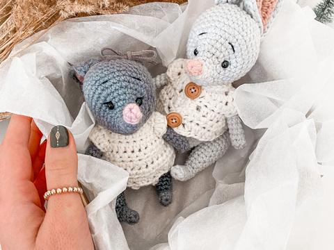 Häkelanleitung "Verliebte Mäuse"