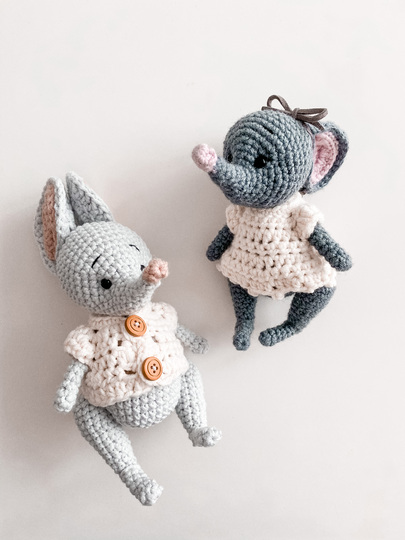 Häkelanleitung "Verliebte Mäuse"