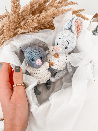 Häkelanleitung "Verliebte Mäuse"