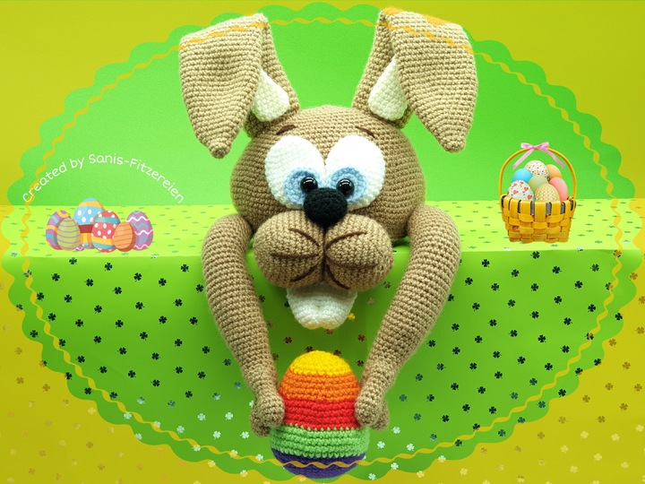 Häkelanleitung Kantengucker Osterhase