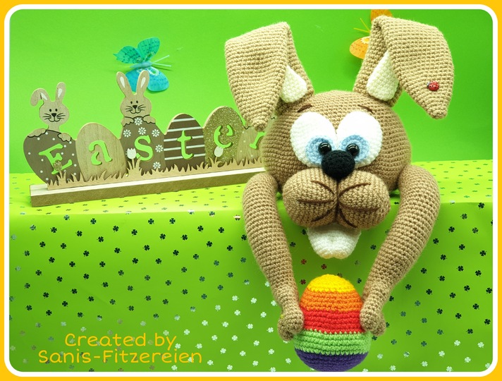 Häkelanleitung Kantengucker Osterhase
