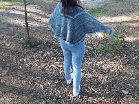 Anleitung Tuch "Gewitterwolke"