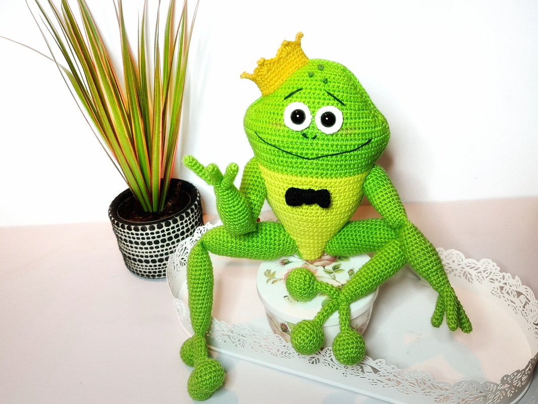 Monsieur Grenouille - Frosch häkeln - Bild 4