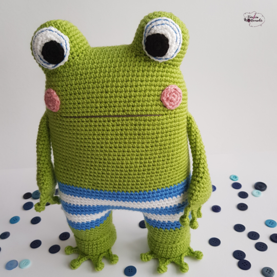 Häkelanleitung Kuschelbuddie No.15 Frosch Ferdinand