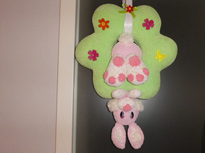 Der Tür-Kranz, Hase in der Blume – von Dadade