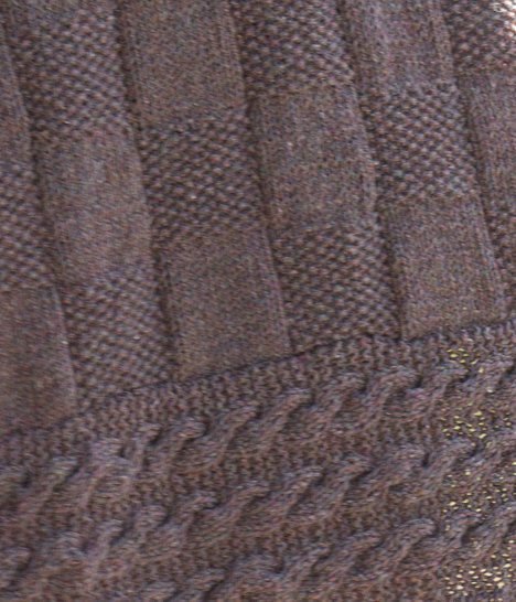 Strickanleitung: Brauner Tweedmantel - Bild 2