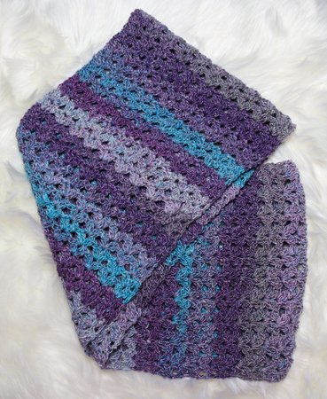 Scarf / Loop Frost Flower crochet pattern