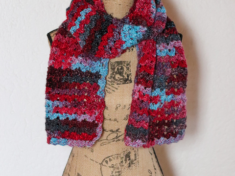 Schal / Loop Frost Flower Häkelanleitung