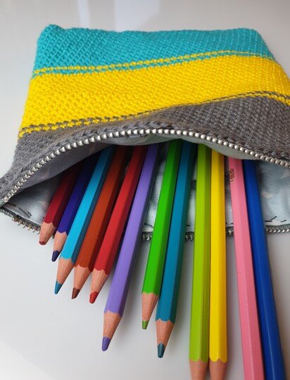 Anleitung H&auml;kel Reisverschluss Tasche / Beutel