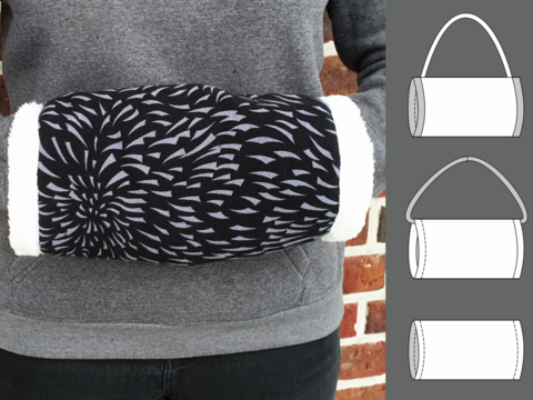 Muff – Handwärmer für Kinder, Damen und Herren in 3 Größen, A4 PDF