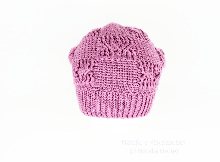 Mütze "Amely" (Zopfmuster, alle Gr.)