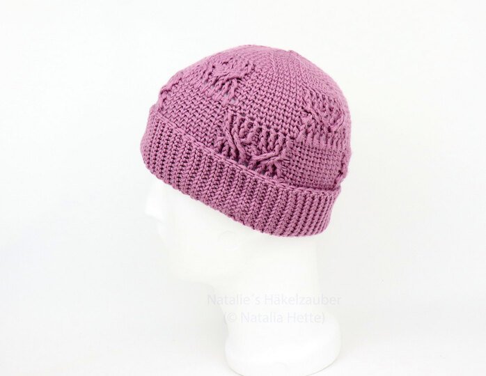 Mütze "Amely" (Zopfmuster, alle Gr.)