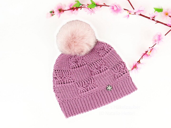 Mütze "Amely" (Zopfmuster, alle Gr.)