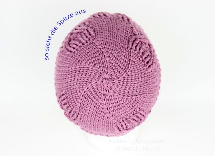 Mütze "Amely" (Zopfmuster, alle Gr.)