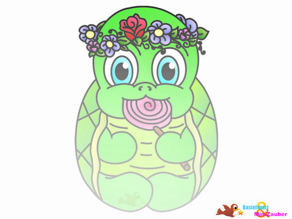 Plotterdatei Schildkrote Madchen