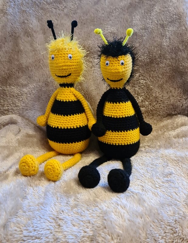 Anleitung Kantenhocker Bienen Trudi & Rudi