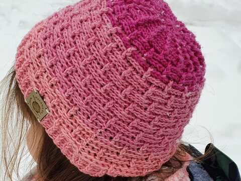 Häkelanleitung "Tracks in the snow" für eine Mütze oder Beanie