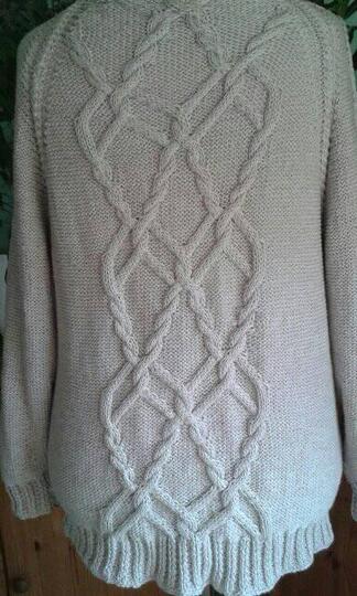 Anleitung RVO-Aran-Jacke mit keltischem Muster "Skagerrak" Größe S-XXXL