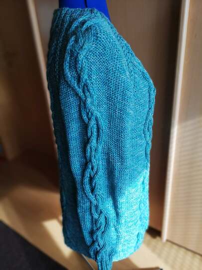 Anleitung RVO-Aran-Jacke mit keltischem Muster "Skagerrak" Größe S-XXXL