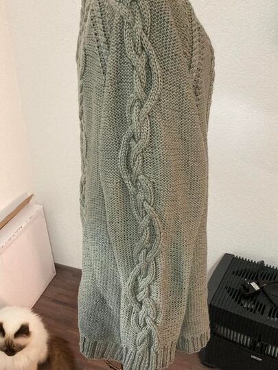 Anleitung RVO-Aran-Jacke mit keltischem Muster "Skagerrak" Größe S-XXXL