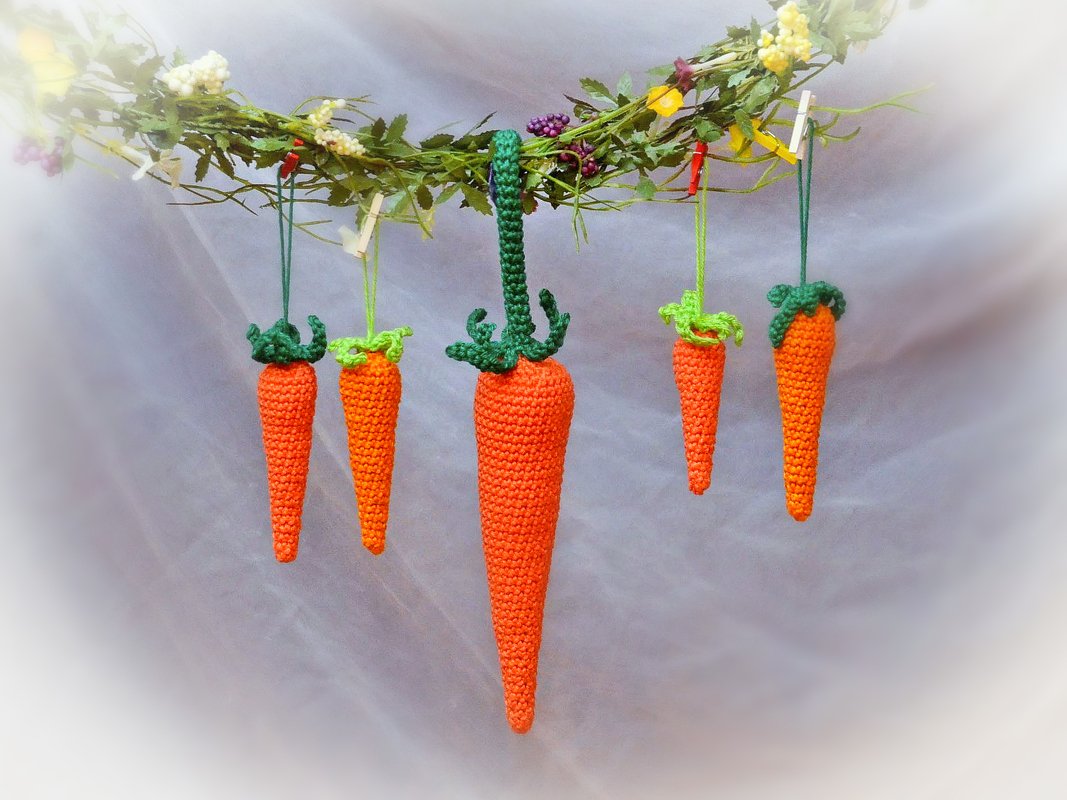 Anhänger kleine und große Karotte Ostern - Bild 2