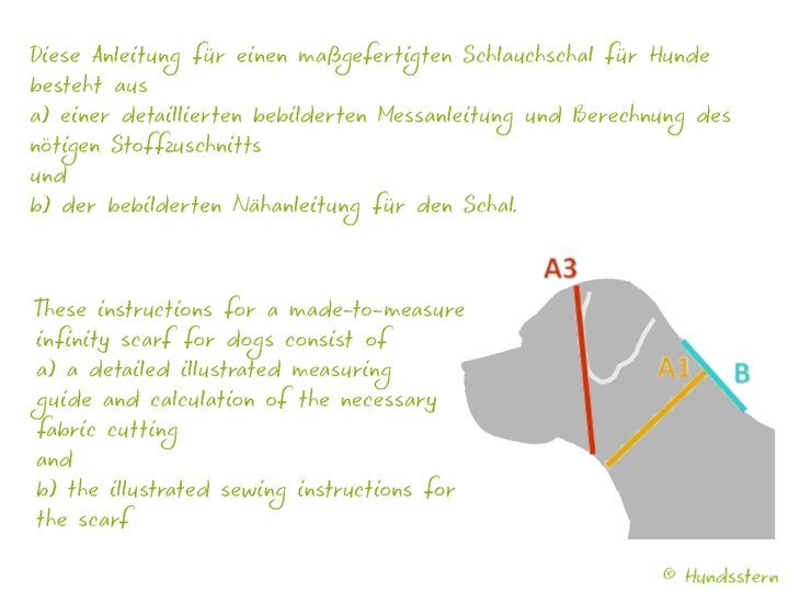 KIRA Schlauchschal nach Maß, Mess- u. Nähanleitung