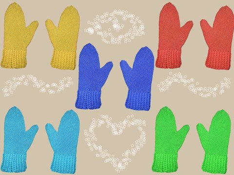 coole Fausthandschuhe „winter blue“ häkeln Anleitung Handschuhe mit Daumen