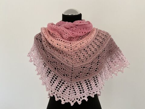 Häkelanleitung - Tuch "Kolmio"