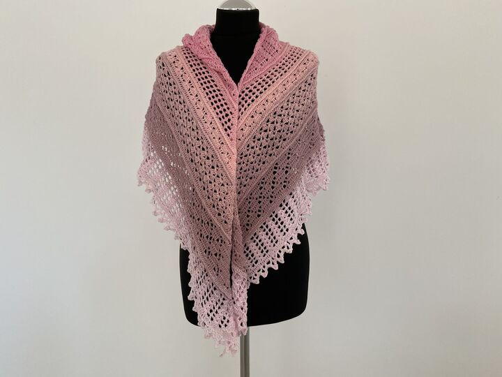 Häkelanleitung - Tuch "Kolmio"