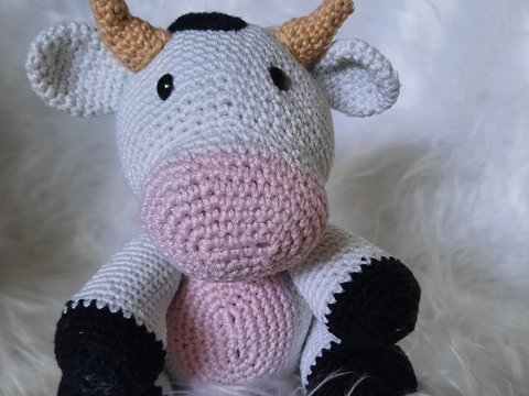 Anleitung Bertha - Kuh mit Flecken