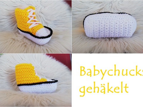 Häkelanleitung Babyschuhe Sohlenlänge 10 cm