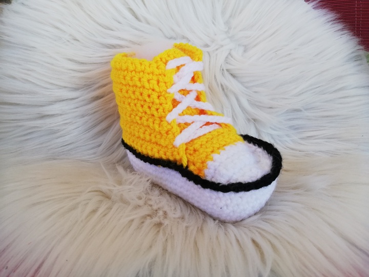 Häkelanleitung Babyschuhe Sohlenlänge 10 cm