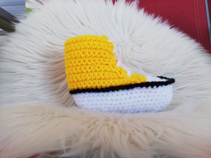 Häkelanleitung Babyschuhe Sohlenlänge 10 cm