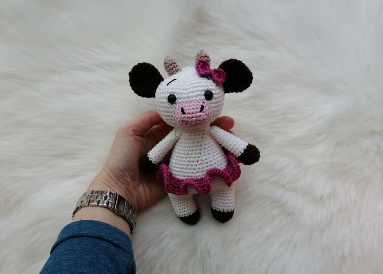 Häkelanleitung Kuh, Amigurumi Kuh häkeln, Kuh häkeln,Kuscheltier Kuh häkeln