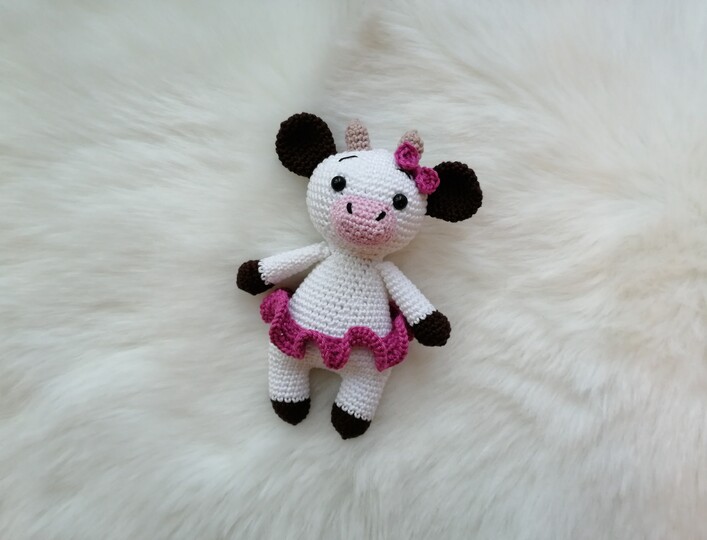 Häkelanleitung Kuh, Amigurumi Kuh häkeln, Kuh häkeln,Kuscheltier Kuh häkeln