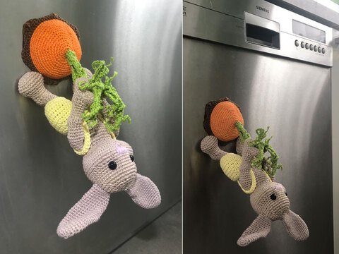 Häkelanleitung Hase mit Magneten