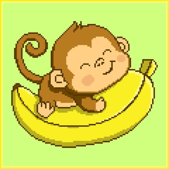 Häkelmuster * MONKEY * Grafik für C2C Decke