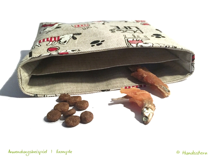 Verra Pocket Insert for Treats, lined, two inner sections, Sewing Pattern