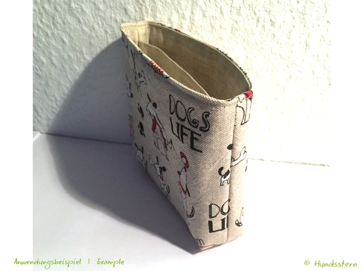 Verra Pocket Insert for Treats, lined, two inner sections, Sewing Pattern