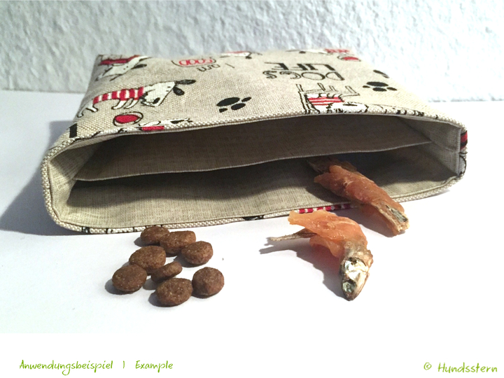 Verra Tascheneinsatz Leckerli, gefüttert, Anleitung+Schnitt