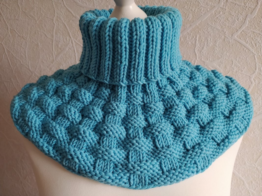 Strickanleitung Kragenschal / Rollkragen "Kalter Januar"