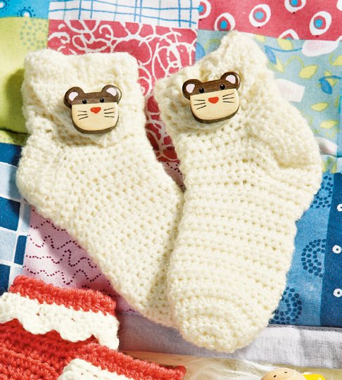 Häkelanleitung Babysöckchen - 2 Varianten