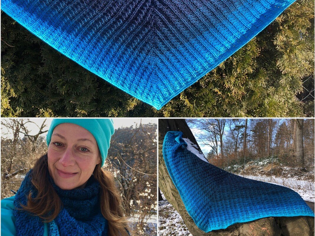 Cool Charly - Häkelanleitung flaches unisex Tuch