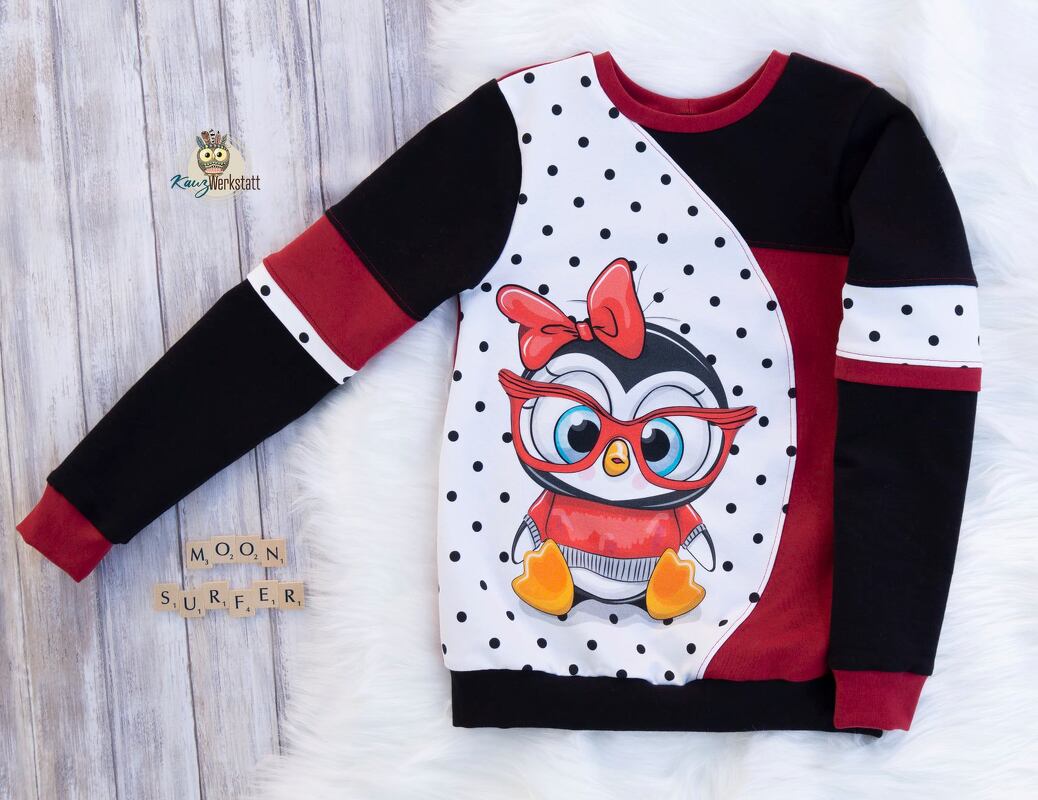 Shirt MOON SURFER Gr. 86 - 164 verschiedene Teilungen - Bild 3