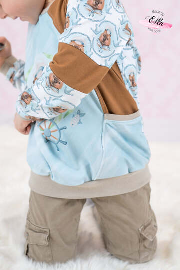 Shirt MOON SURFER Gr. 86 - 164 verschiedene Teilungen