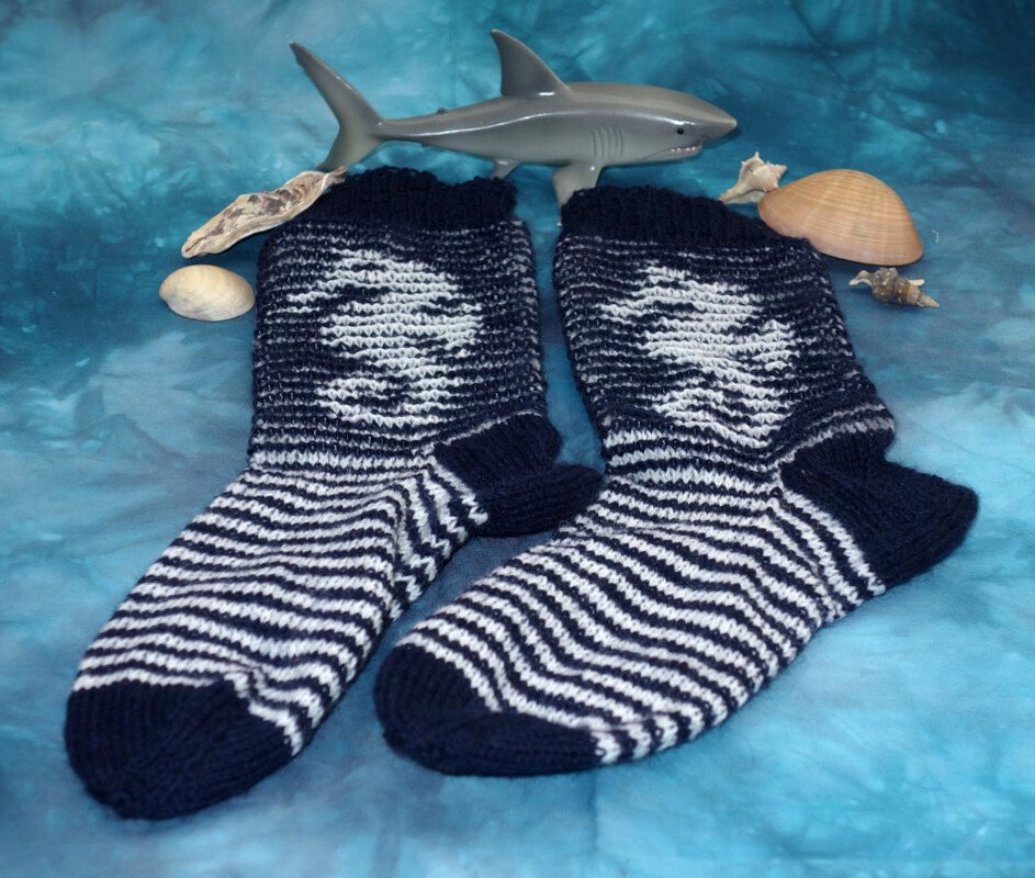 Seepferdchensocken Illusionssstricken