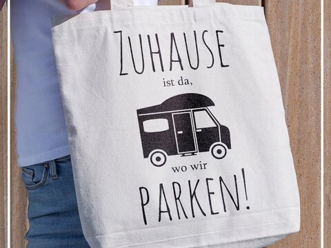 Plottergrafik | Zuhause ist da, wo wir parken (Wohnmobil)