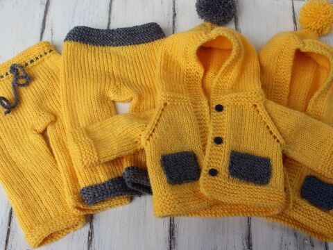 Strickanleitung für Puppenjacke und Hose