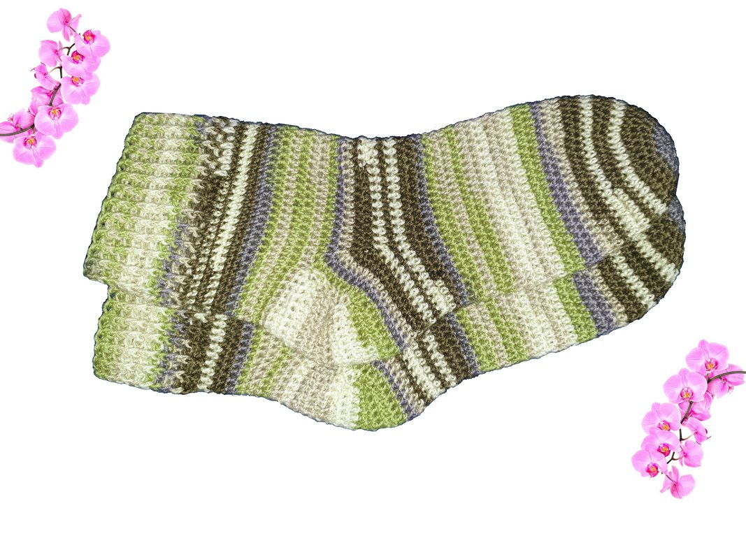 Häkelsocken „Socken gehen immer“ + ausdruckbare Banderolen Häkelanleitung - Bild 4